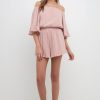 Clearance Texture Knit Romper Jumpsuits & Rompers