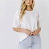 Online Thermal Knit Top Tops