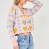 Wholesale Pastel Heart Cardigan Knits