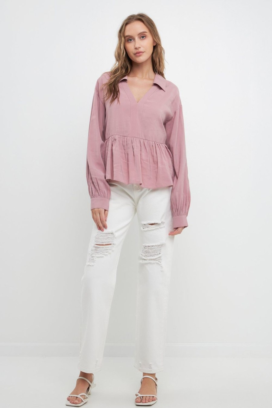 Hot Puff Long Sleeve Top Tops