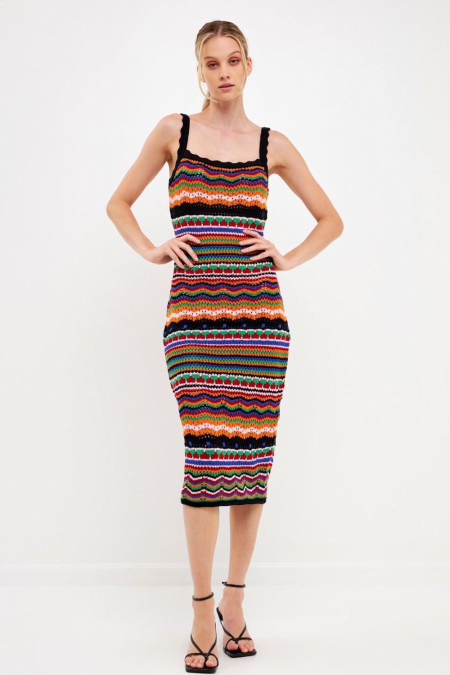 Wholesale Crochet Color Maxi Dress Dresses