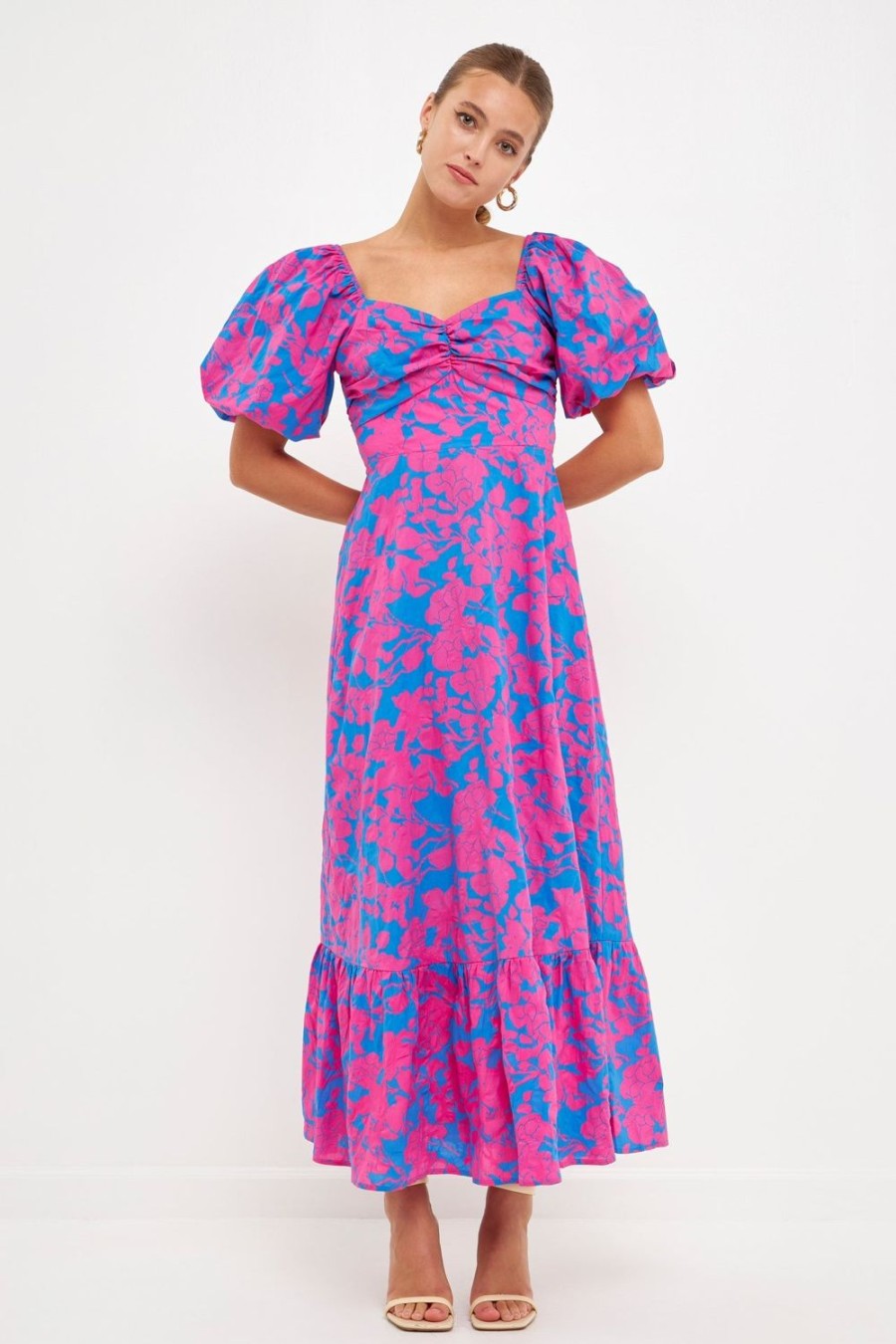 New Floral Cut-Out Maxi Dress Dresses