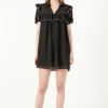 New Swiss Dot Mini Dress With Ruffle Detail Dresses